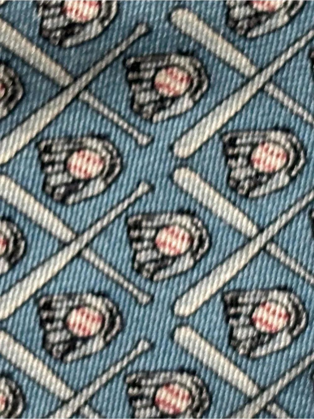 Vineyard Vines Youth Boys Baseball Silk Tie 51” Blue Sports Handmade USA